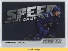 2024-25 Upper Deck Credentials Speed of the Game Stars Quinn Hughes #SG-QH card