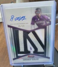 2025 Bowman's Best Prospect Patch Autographs Robert Calaz #PPA-RC card