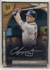 2025 Topps Museum Collection Museum Framed Autographs Chipper Jones #FMA-CJ card