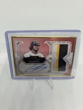 2025 Topps Definitive Collection Framed Autograph Patch Collection Luis Arraez #FAPC-LA card