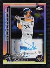 2025 Topps Chrome Update Legends Autographs Larry Walker #CLA-LW card