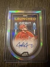 2025 Topps Cosmic Chrome Launched Into Orbit Autographs Josh Jung #LIOA-JJ card