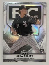2025 Topps Chrome Black Rookie Design Variations Drew Thorpe #118 card