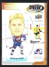 2024-25 Upper Deck Playmakers Nathan MacKinnon #PM-4 card