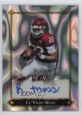 2025 Leaf Metal 92 Autographs Le'Veon Moss #92L-LVM card