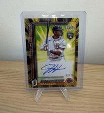 2025 Topps Chrome Radiating Rookie Autographs Justyn-Henry Malloy #RRA-JM card