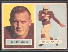 Joe Childress 1957 Topps card