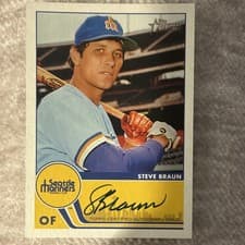 2026 Topps Heritage Expansion Autographs Steve Braun #EA-SB card