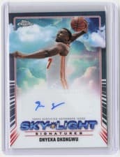 2024-25 Topps Chrome Sky-Light Signatures Onyeka Okongwu #SLS-OO card