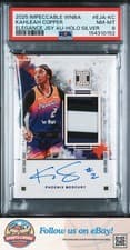 2025 Panini Impeccable WNBA Elegance Jersey Autographs Kahleah Copper #8 card