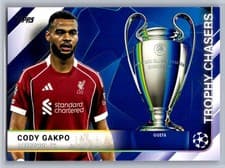 2025-26 Topps UEFA Club Competitions Trophy Chasers Cody Gakpo #TC-1 card