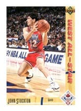 John Stockton 1991-92 Upper Deck Base Set card