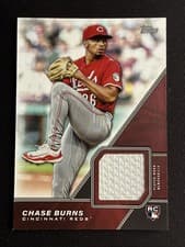 Chase Burns 2026 Topps Major League Material Relics card