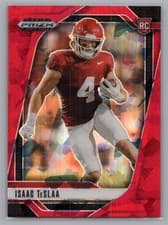 2025 Panini Prizm Draft Picks Base Set Isaac TeSlaa #129 card