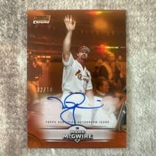 2025 Stadium Club Chrome Autographs Mark McGwire #SCCA-MMC card
