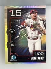 2025 Bowman Bowman Scouts Top 100 JJ Wetherholt #BTP-15 card