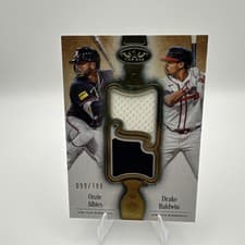 2026 Topps Tier One Dual Player Relics Ozzie Albies #DPR-AB card