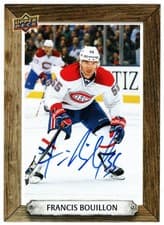 2024-25 Upper Deck Engrained Icons Beehive Portrait Signatures Francis Bouillon #BH-FB card