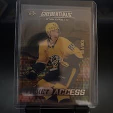 2025-26 Upper Deck Credentials Acetate Debut Ticket Access Ryan Ufko #DTAA-RU card