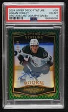 2024-25 Upper Deck Stature 2023-24 Base Update Auto Logan Cooley #36 card
