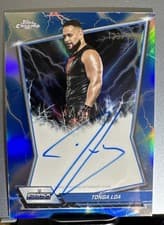 Tonga Loa 2026 Topps Chrome WWE Blue Brand Autographs card
