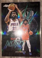 2025-26 Topps Chrome Instinct Joel Embiid #INS-10 card