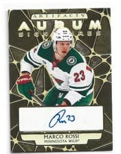 2025-26 Upper Deck Artifacts Aurum Signatures Marco Rossi #AS-MO card