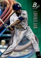 Lorenzo Cain 2018 Bowman Platinum card