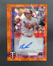 2025 Topps Chrome Update Sapphire Chrome Sapphire Autographs Brooks Lee #USA-BL card
