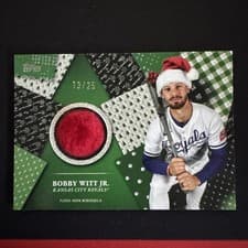 2025 Topps Holiday Holiday Relics Bobby Witt Jr. #HR-BW card