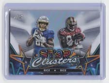 Jerry Rice / Brenden Rice 2024 Topps Chrome Cosmic Star Clusters card