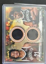 Nic Claxton / Noah Clowney 2025-26 Topps Holiday Dual Player Relics card