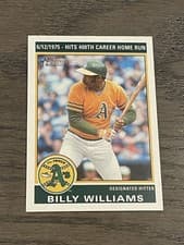 2025 Topps Heritage 1976 Retires Billy Williams #76R-9 card