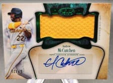 2026 Topps Tier One Autographed Tier One Jumbo Relics Andrew McCutchen #AT1JR-AM card