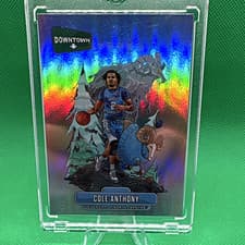 Panini 2020-21 Prizm Draft Picks Downtown Insert Cole Anthony UNC #D-3
