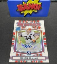 Mason Graham 2025 Donruss Rated Rookie Throwback card