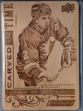2024-25 Upper Deck Engrained Icons Carved in Time Al MacInnis #CT-AM card