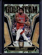 2024-25 Panini Totally Certified Gold Team Joel Embiid #10 card