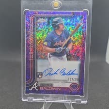 2025 Topps Chrome Rookie Autographs Drake Baldwin #RA-DBA card