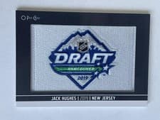 2024-25 O-Pee-Chee First Round Draft Patches Jack Hughes #DP-23 card
