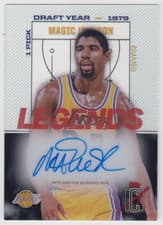 2025-26 Topps Signature Class Legends of Their Class Crystal Clear Autographs Magic Johnson #LOTC-MJ card