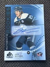2025-26 SP Game Used Authentic Rookies Jack Williams #AR-JW card