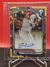 2024 Bowman Chrome Sapphire Edition Chrome Sapphire Prospect Autographs Eduardo Tait #CSPA-ET card