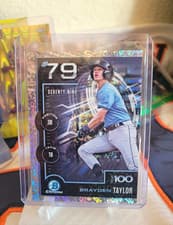 2025 Bowman Bowman Scouts Top 100 Brayden Taylor #BTP-79 card