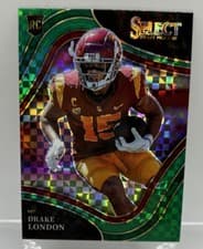 Drake London 2022 Panini Select Draft Picks card
