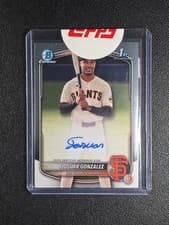 2025 Bowman Chrome Prospect Autographs Josuar Gonzalez #CPA-JD card