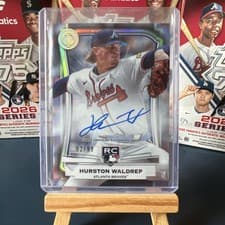 2025 Topps Tribute League Inauguration Autographs Hurston Waldrep #LIA-HW card