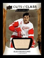 2024-25 Upper Deck Engrained Icons Cuts of Class Relics Alex Delvecchio #CC-AD card
