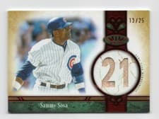 2026 Topps Tier One Jersey Number Relics Sammy Sosa #JNR-SS card