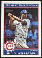 2025 Topps Heritage 1976 Retires Billy Williams #76R-7 card